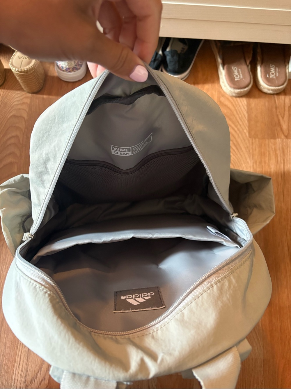 adidas Stone Gray Casual Daypack - Picture 5 of 5